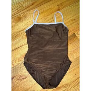 Leilani brown one piece swimsuit size 8